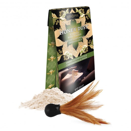 Пудра для тела Honey Dust Body Powder с ароматом жимолости - 28 гр. - Kama Sutra - купить с доставкой в Якутске