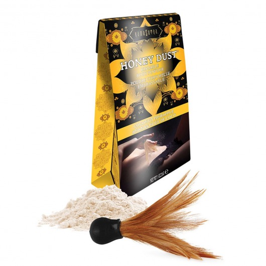 Пудра для тела Honey Dust Body Powder с ароматом кокоса и ананаса - 28 гр. - Kama Sutra - купить с доставкой в Якутске