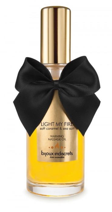 Массажное масло Light My Fire с ароматом карамели - 100 мл. - Bijoux Indiscrets - купить с доставкой в Якутске