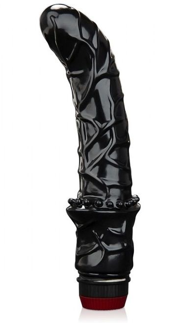 Черный вибромассажер простаты 6  Premium Prostate Massager - BlueLine - в Якутске купить с доставкой