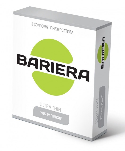 Ультратонкие презервативы Bariera Ultra Thin - 3 шт. - Bariera - купить с доставкой в Якутске