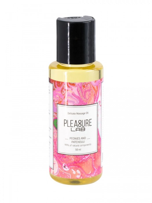 Массажное масло Pleasure Lab Delicate с ароматом пиона и пачули - 50 мл. - Pleasure Lab - купить с доставкой в Якутске