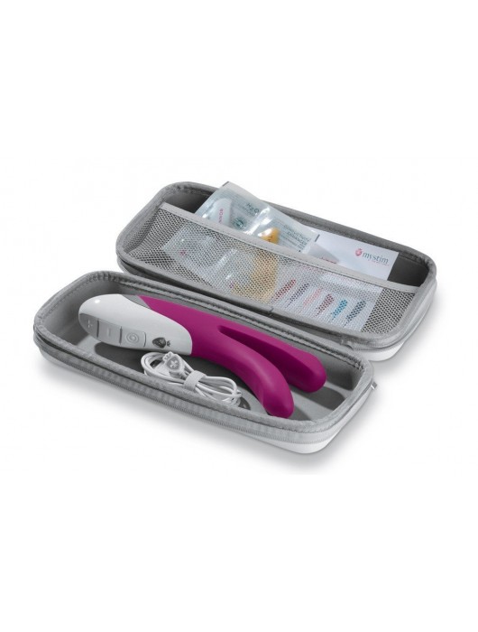 Двойной лиловый вибратор Mystim Bon Aparte - 25 см. - MyStim