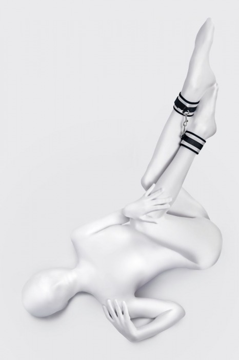 Серебристо-черные оковы Anonymo - ToyFa - купить с доставкой в Якутске