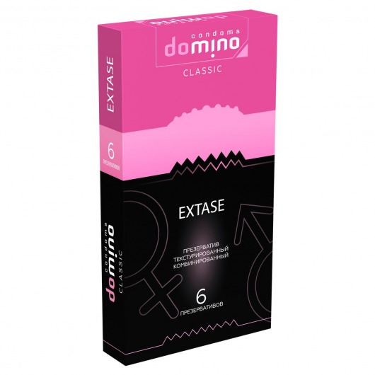 Презервативы с точками и рёбрышками DOMINO Classic Extase - 6 шт. - Domino - купить с доставкой в Якутске