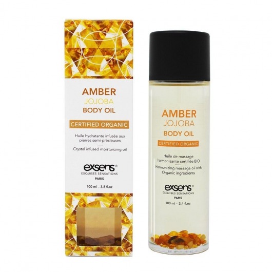 Органическое массажное масло AMBER JOJOBA - 100 мл. - Exsens - купить с доставкой в Якутске