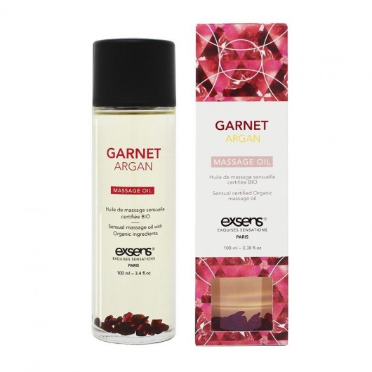 Органическое массажное масло GARNET ARGAN - 100 мл. - Exsens - купить с доставкой в Якутске