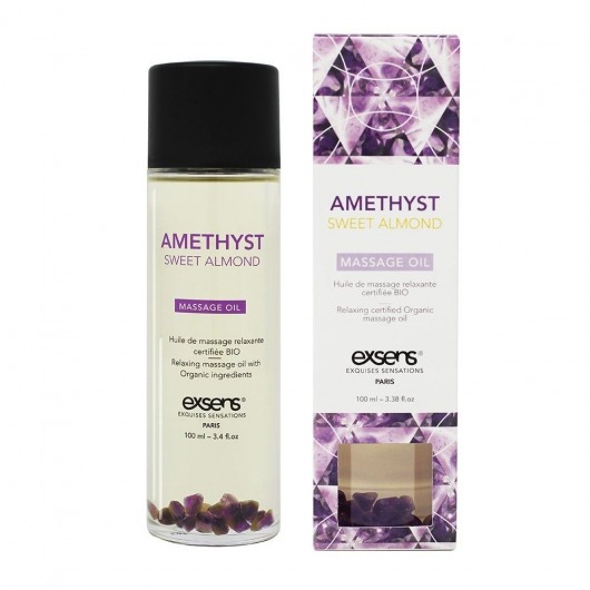 Органическое массажное масло AMETHYST SWEET ALMOND - 100 мл. - Exsens - купить с доставкой в Якутске