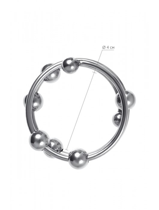 Большое металлическое кольцо под головку пениса - ToyFa - купить с доставкой в Якутске