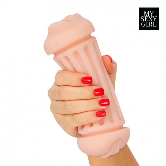 Двусторонний мастурбатор - ротик и вагина - Bior toys - в Якутске купить с доставкой