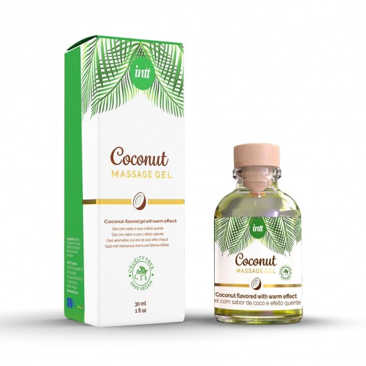 Массажный гель с ароматом кокоса Coconut - 30 мл. - INTT - купить с доставкой в Якутске