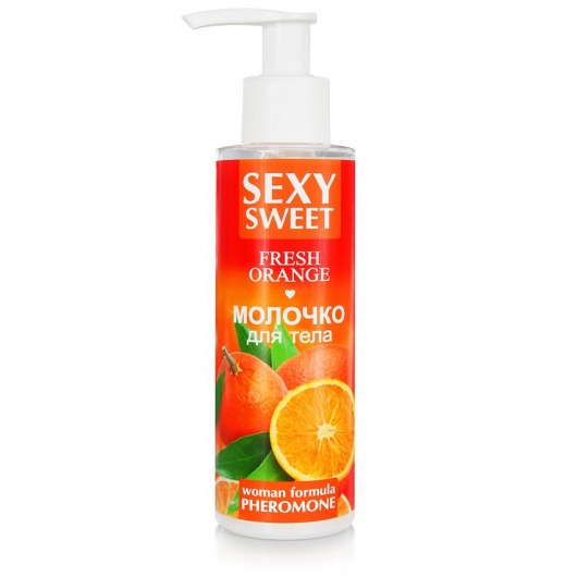 Молочко для тела с феромонами и ароматом апельсина Sexy Sweet Fresh Orange - 150 гр. -  - Магазин феромонов в Якутске