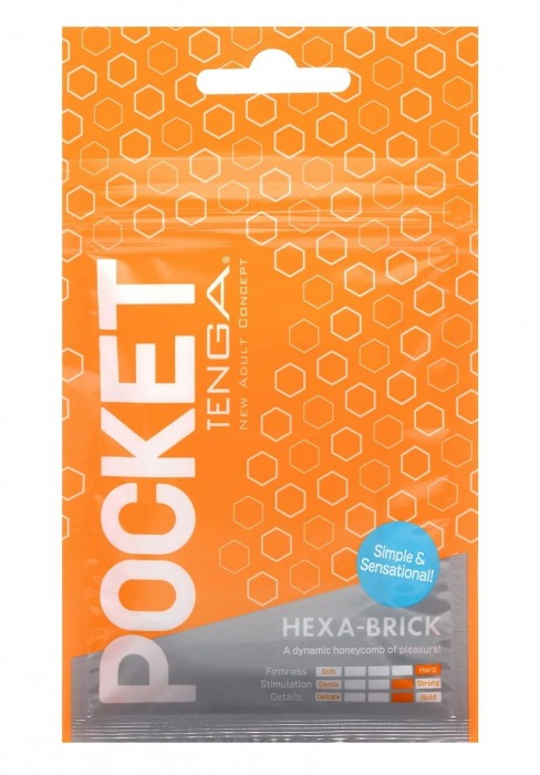 Карманный мастурбатор HEXA-BRICK - Tenga - в Якутске купить с доставкой