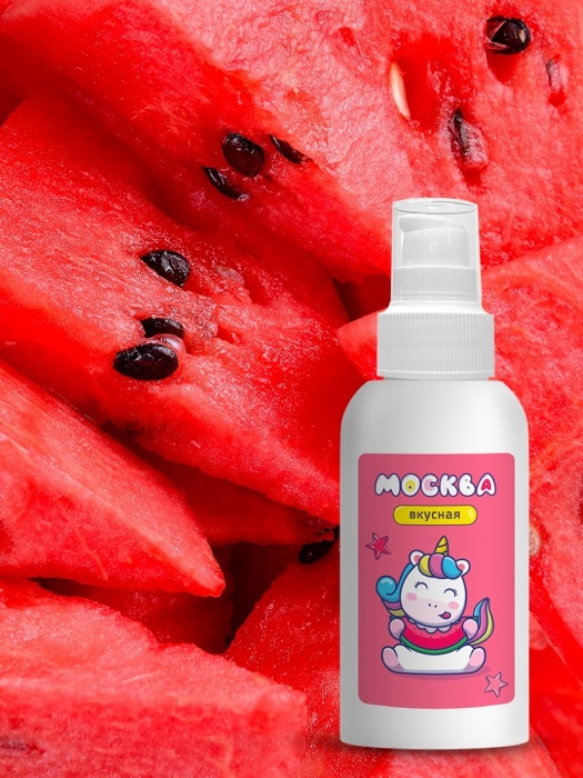 Универсальная смазка с ароматом арбуза  Москва Вкусная  - 100 мл. - Москва - купить с доставкой в Якутске