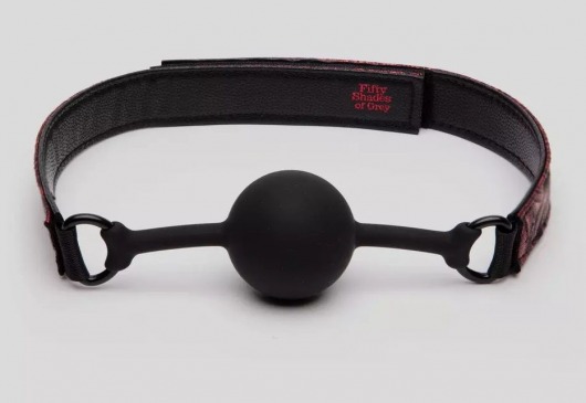 Кляп-шар на двусторонних ремешках Reversible Silicone Ball Gag - Fifty Shades of Grey - купить с доставкой в Якутске