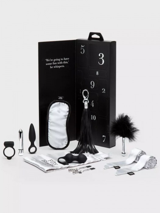 Эротический набор Pleasure Overload 10 Days of Play Gift Set - Fifty Shades of Grey - купить с доставкой в Якутске