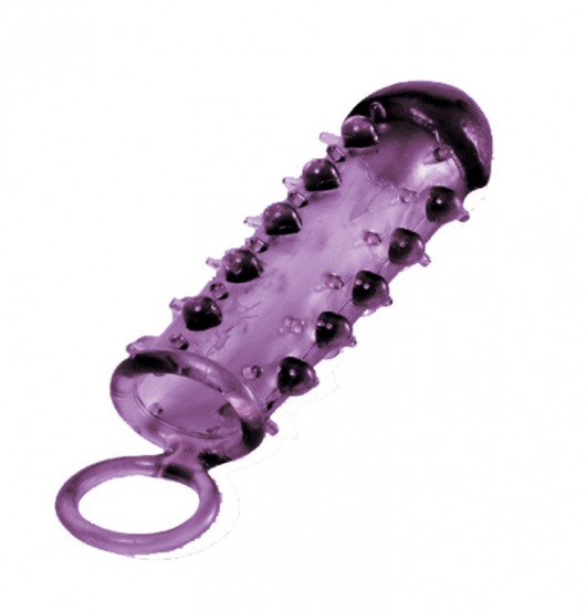 Закрытая фиолетовая насадка с пупырышками SAMURAI PENIS SLEEVE PURPLE - 14,5 см. - NMC - в Якутске купить с доставкой