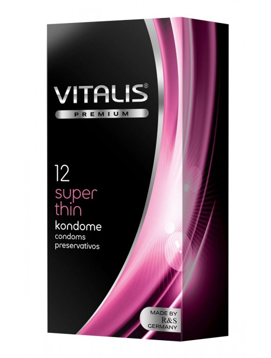 Ультратонкие презервативы VITALIS PREMIUM super thin - 12 шт. - Vitalis - купить с доставкой в Якутске