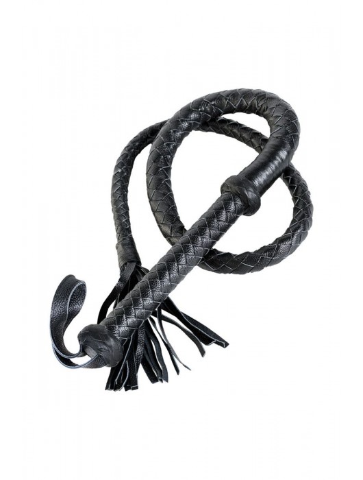 Длинный кожаный кнут с хлопушками на конце - ToyFa - купить с доставкой в Якутске