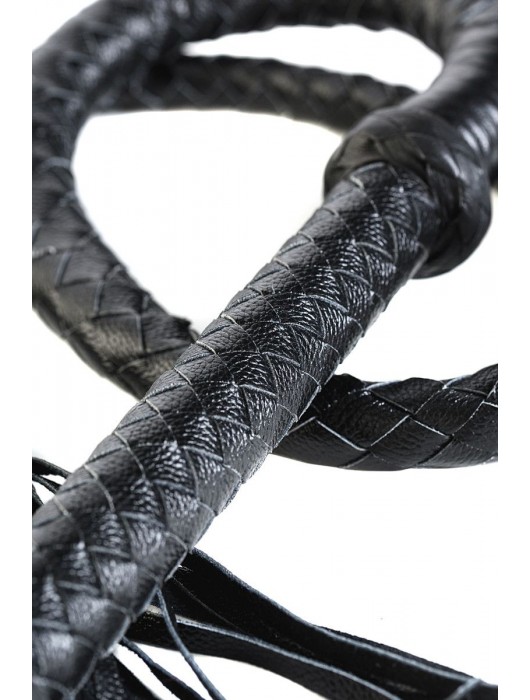 Длинный кожаный кнут с хлопушками на конце - ToyFa - купить с доставкой в Якутске