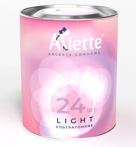 Ультратонкие презервативы Arlette Light - 24 шт. - Arlette - купить с доставкой в Якутске