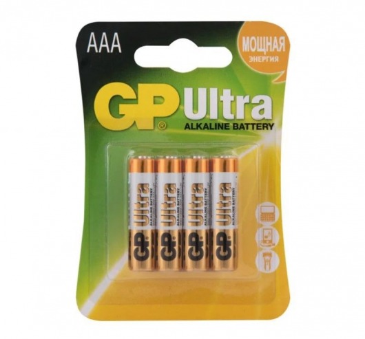 Батарейки алкалиновые GP Ultra Alkaline 24А AАA/LR03 - 4 шт. - Элементы питания - купить с доставкой в Якутске