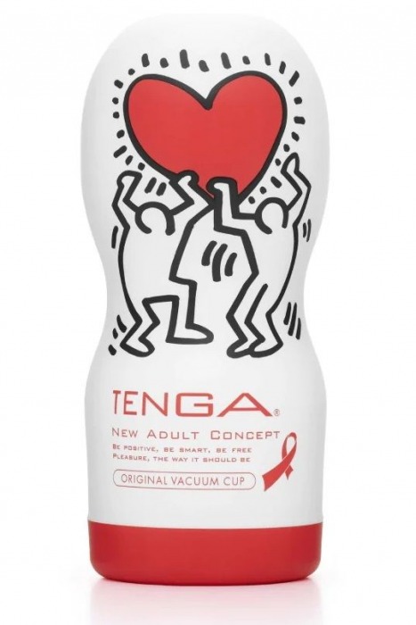 Мастурбатор Keith Haring Cup Deep Throat - Tenga - в Якутске купить с доставкой
