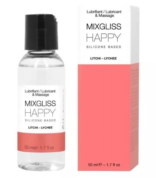 Смазка на силиконовой основе Mixgliss Happy - 50 мл. - Mixgliss - купить с доставкой в Якутске