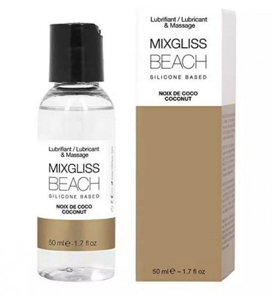 Смазка на силиконовой основе Mixgliss Beach - 50 мл. - Mixgliss - купить с доставкой в Якутске