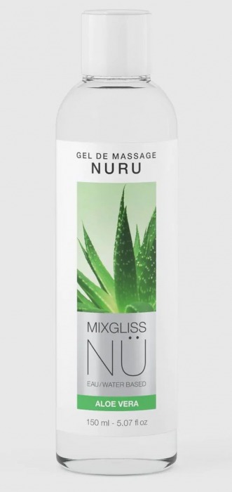 Массажный гель на водной основе Mixgliss NU Aloe Vera - 150 мл. - Mixgliss - купить с доставкой в Якутске