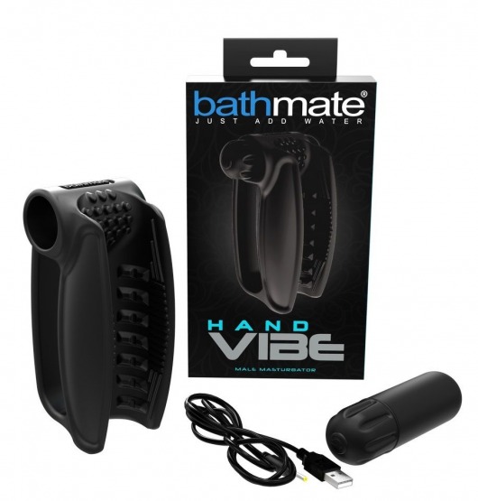 Черный вибромастурбатор Hand Vibe - Bathmate - в Якутске купить с доставкой