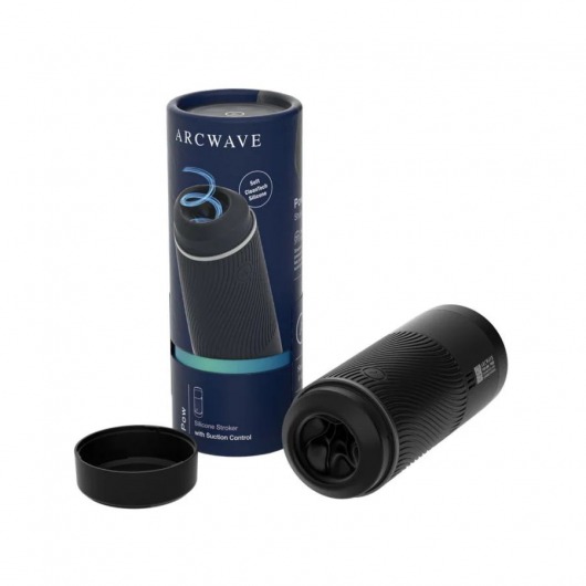 Черный мастурбатор с контролем всасывания Arcwave Pow Stroker - Arcwave - в Якутске купить с доставкой