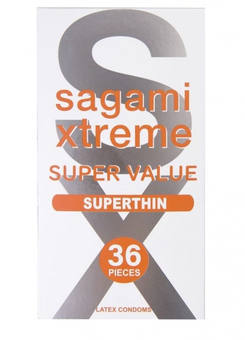 Ультратонкие презервативы Sagami Xtreme Superthin - 36 шт. - Sagami - купить с доставкой в Якутске