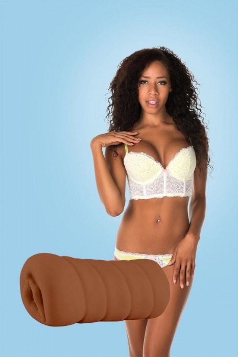 Коричневый мастурбатор-вагина BRIANNA - Dream Toys - в Якутске купить с доставкой