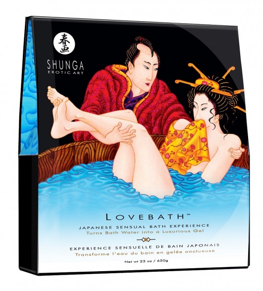 Соль для ванны Lovebath Ocean temptation, превращающая воду в гель - 650 гр. - Shunga - купить с доставкой в Якутске