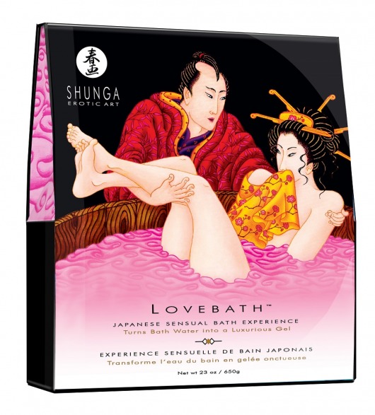 Соль для ванны Lovebath Dragon Fruit, превращающая воду в гель - 650 гр. - Shunga - купить с доставкой в Якутске