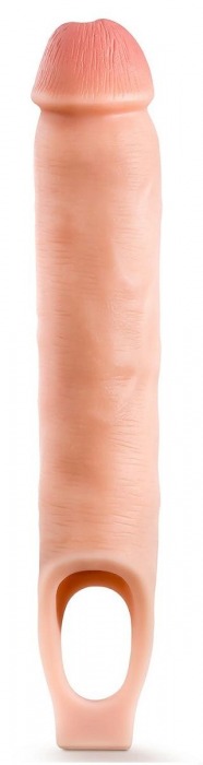 Телесная насадка-удлинитель 11.5 Inch Silicone Cock Sheath Penis Extender - 29,2 см. - Blush Novelties - в Якутске купить с доставкой