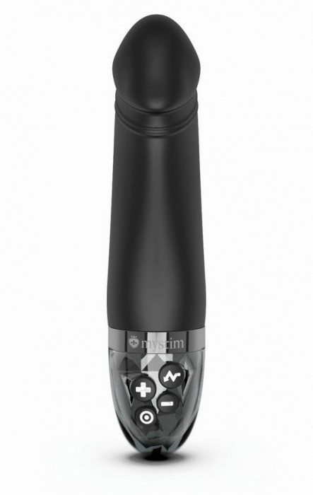 Черный вибратор с электростимуляцией Real Deal Neal - 16,5 см. - MyStim - купить с доставкой в Якутске