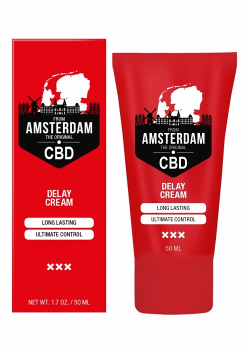 Крем-пролонгатор CBD from Amsterdam Delay Cream - 50 мл. - Shots Media BV - купить с доставкой в Якутске