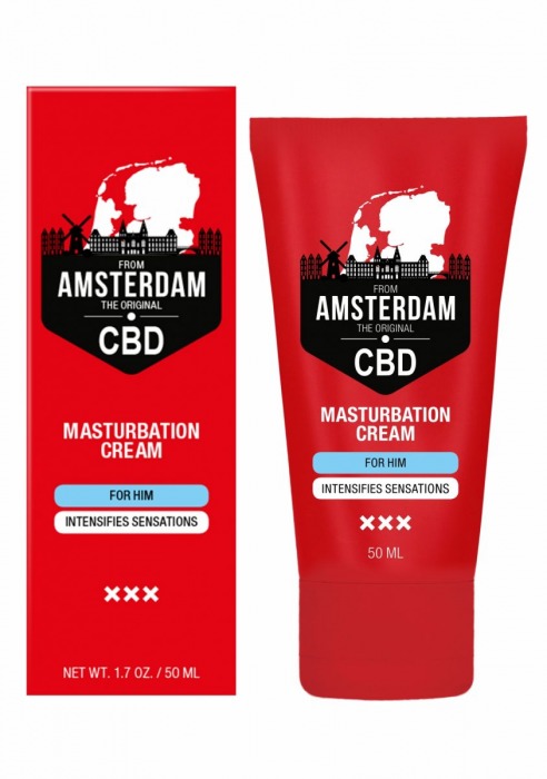 Крем для мастурбации для мужчин CBD from Amsterdam Masturbation Cream For Him - 50 мл. - Shots Media BV - купить с доставкой в Якутске