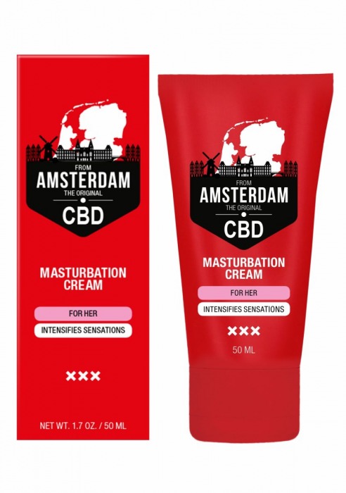 Крем для мастурбации для женщин CBD from Amsterdam Masturbation Cream For Her - 50 мл. - Shots Media BV - купить с доставкой в Якутске