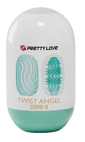 Бирюзовый мастурбатор-яйцо Twist Angel - Baile - в Якутске купить с доставкой
