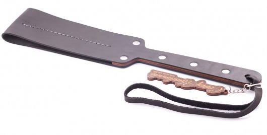 Гладкий мягкий удлиненный пэддл с заклепками - 32 см. - Crazy Handmade - купить с доставкой в Якутске Гладкий мягкий удлиненный пэддл с заклепками - 32 см. - Crazy Handmade - купить с доставкой в Якутске