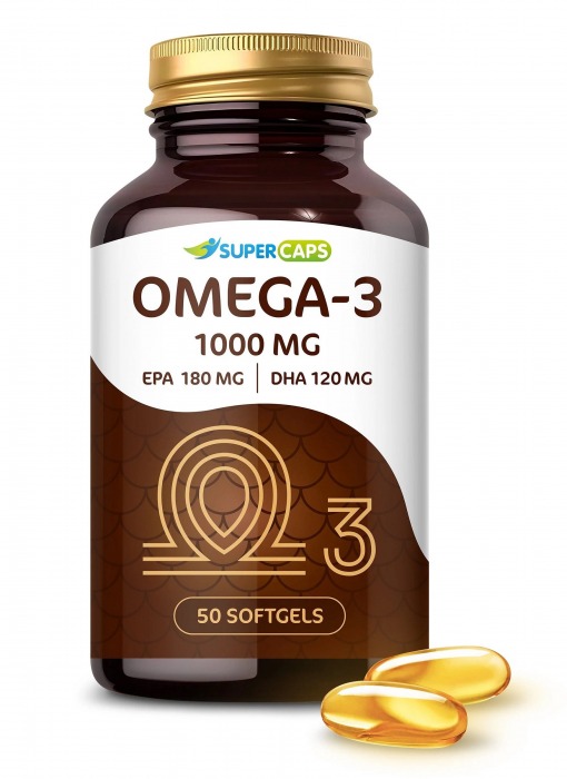 Пищевая добавка SuperCaps OMEGA-3 - 50 капсул (1000 мг) - SuperCaps - купить с доставкой в Якутске