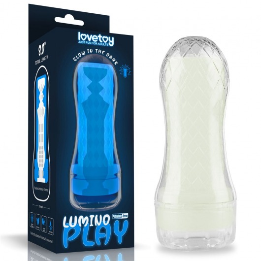 Светящийся в темноте мастурбатор Lumino Play Masturbator Pocketed - Lovetoy - в Якутске купить с доставкой