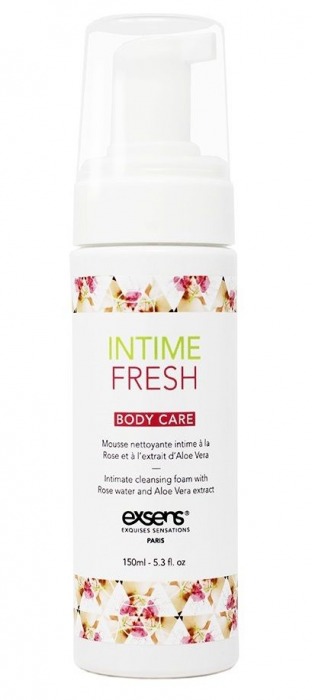 Органическая интимная очищающая пенка Intime Fresh - 150 мл. - Exsens - купить с доставкой в Якутске