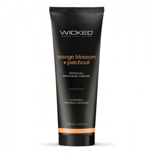 Массажный легкий крем WICKED Orange Blossom plus Patchouli - 120 мл. - Wicked - купить с доставкой в Якутске