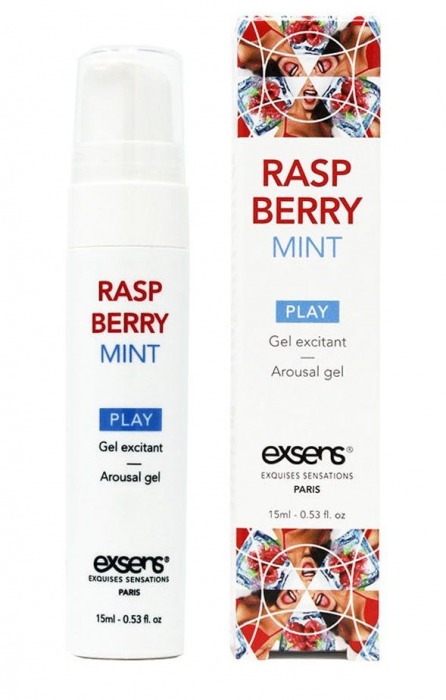 Возбуждающий гель Raspberry Mint с ароматом малины и мяты - 15 мл. - Exsens - купить с доставкой в Якутске
