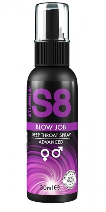 Лубрикант для орального секса S8 Deep Throat Spray - 30 мл. - Stimul8 - купить с доставкой в Якутске