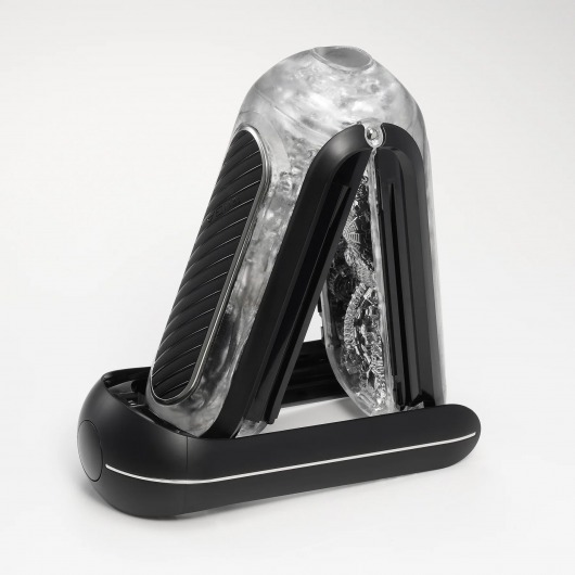 Черный мастурбатор Tenga Flip Zero Gravity с вибрацией - Tenga - в Якутске купить с доставкой